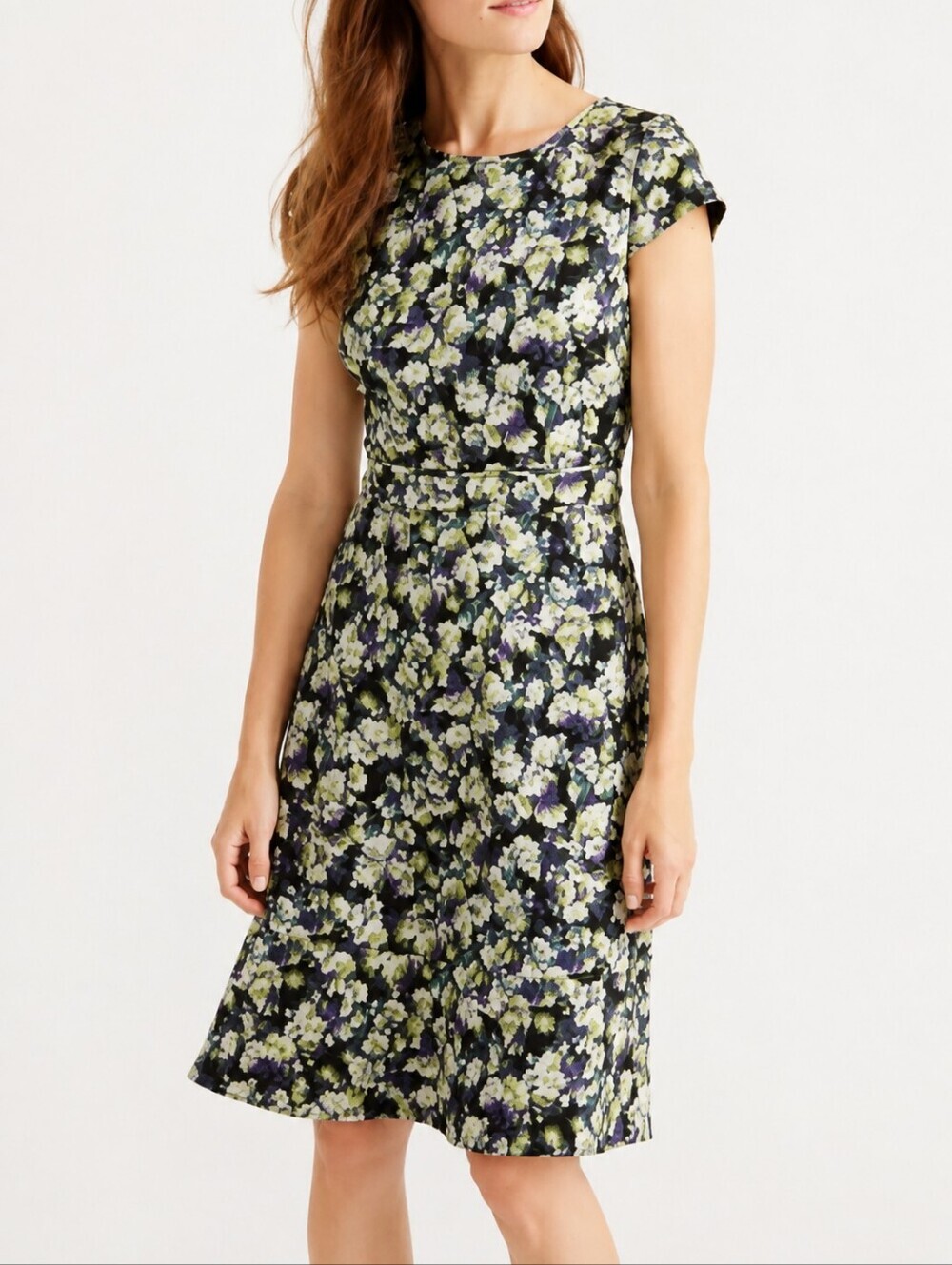 Like NEW J.CREW Cap-sleeve dress in clover